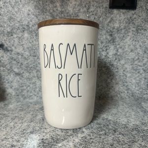 Authentic RAE DUNN rice canister